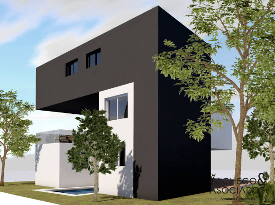 Diseño de una villa en Torrevieja por Pacheco&Asociados, Pacheco & Asociados Pacheco & Asociados Nhà gia đình Bê tông