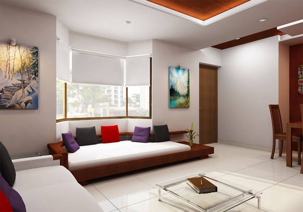 BEDROOM and LIVING ROOM INTERIORS , Monoceros Interarch Solutions Monoceros Interarch Solutions Nowoczesny salon