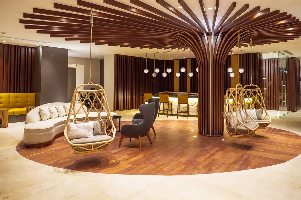 Lobby Hotel Reef 28, MoisesMedinaDesign MoisesMedinaDesign Espacios comerciales Hoteles