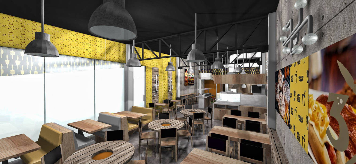 Render propuesta 1 MoisesMedinaDesign Espacios comerciales Restaurantes