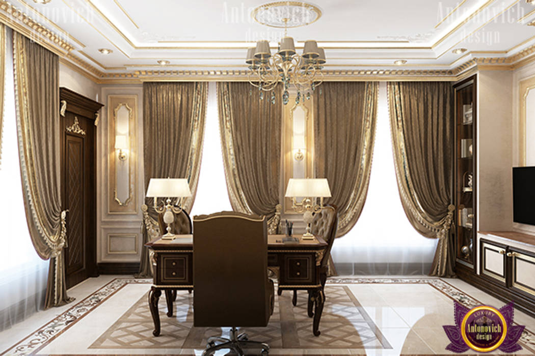 Classic Home Office Interior, Luxury Antonovich Design Luxury Antonovich Design