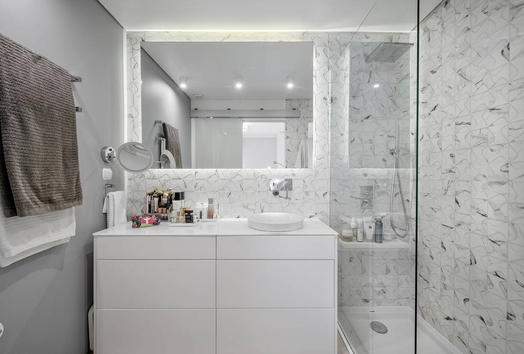 Casa de Banho ARQ1to1 - Arquitectura, Interiores e Decoração Casas de banho modernas