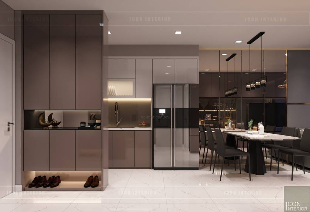 Thiết kế nội thất căn hộ Richstar Novaland - Phong cách hiện đại, ICON INTERIOR ICON INTERIOR Cửa ra vào