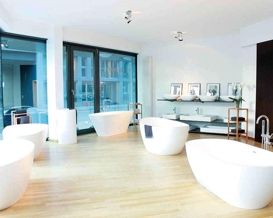 Badeloft Showrooms, Badeloft - Badewannen und Waschbecken aus Mineralguss und Marmor Badeloft - Badewannen und Waschbecken aus Mineralguss und Marmor Kamar Mandi Modern Bathtubs & showers