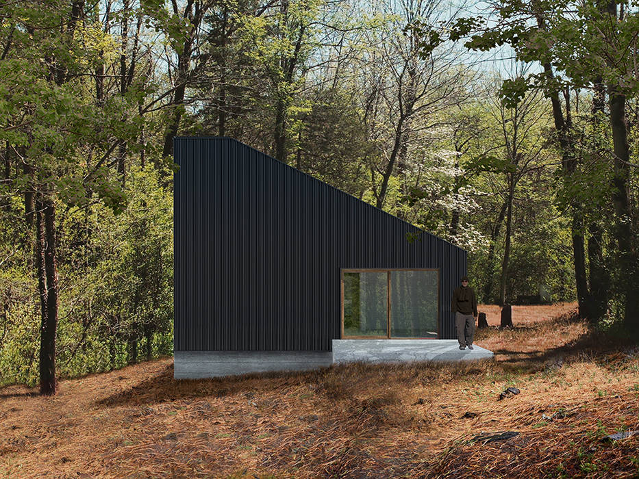 Refugio en medio de un bosque, mutarestudio Arquitectura mutarestudio Arquitectura Moderne huizen