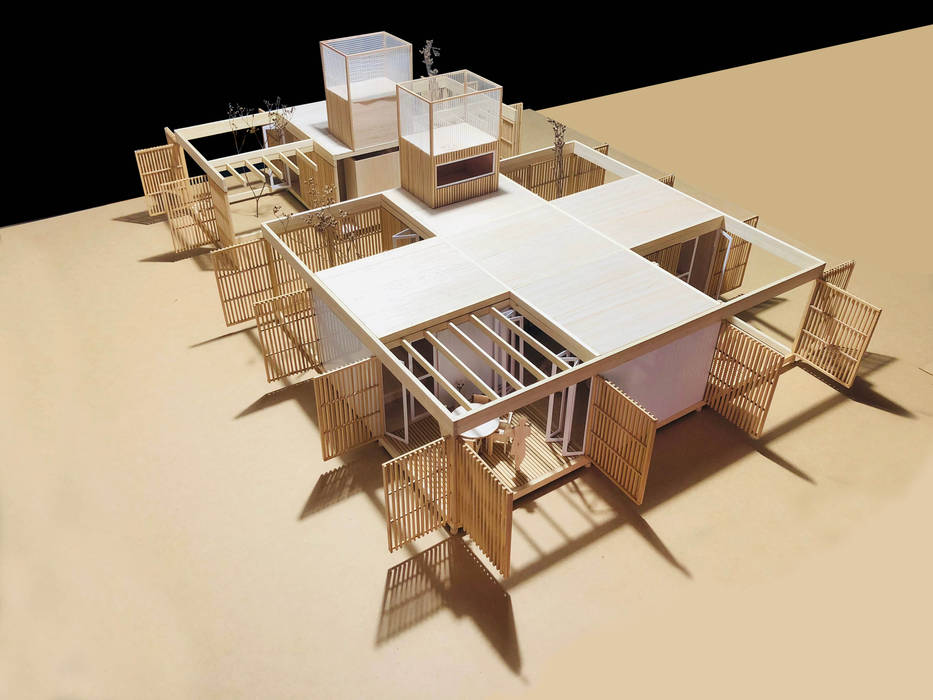 Concurso nacional de ideas "prototipo de vivienda sustentable ejecutado con madera" - 3er Premio, Arquitecto Casola Walter Arquitecto Casola Walter Casas de madera Madera Acabado en madera