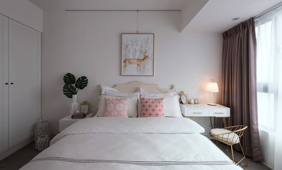 湖畔衫色, 北歐制作室內設計 北歐制作室內設計 Country style bedroom