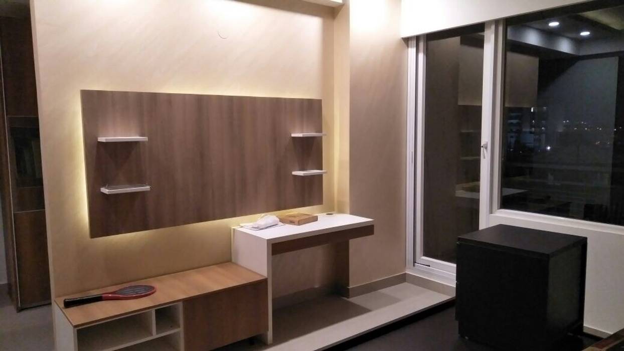 Storage Units, Paimaish Paimaish Minimalistyczne domowe biuro i gabinet Płyta MDF Biurka