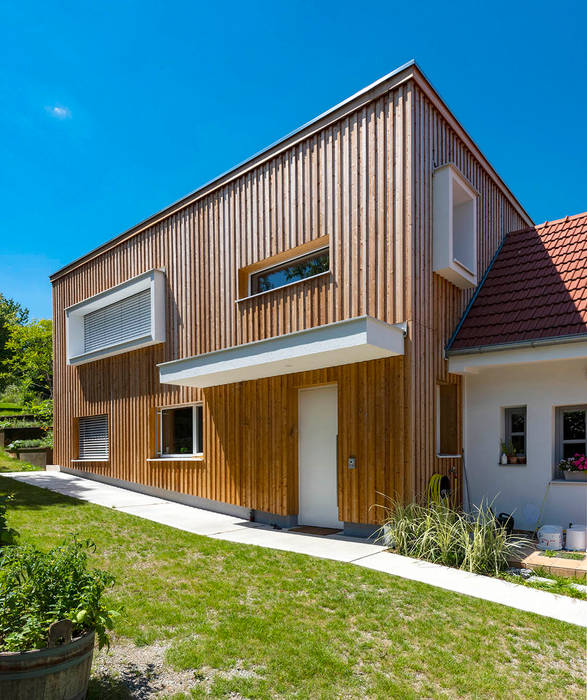 Holzfassade und Holzbau AL ARCHITEKT - in Wien Moderne Häuser