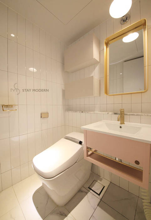 [61py] 부산 화명동 롯데캐슬 카이저 61평형 인테리어, 스테이 모던 (Stay Modern) 스테이 모던 (Stay Modern) Modern bathroom