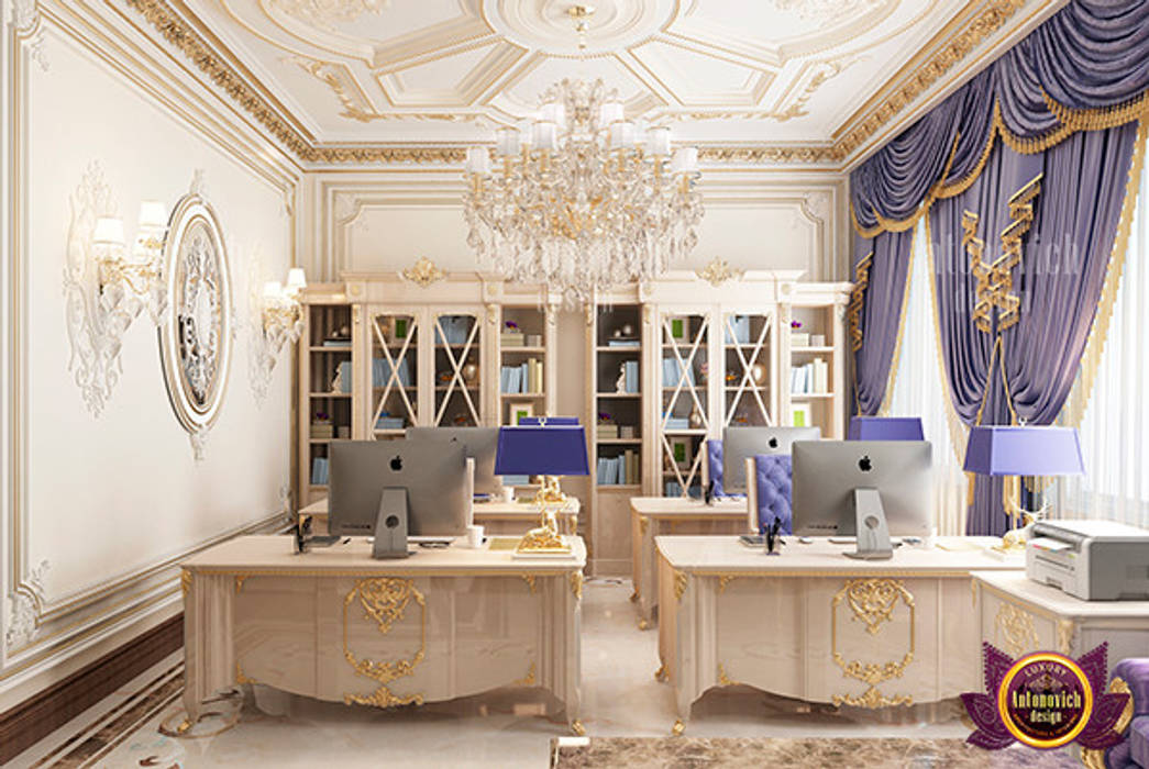 Incredible Study Room Design, Luxury Antonovich Design Luxury Antonovich Design