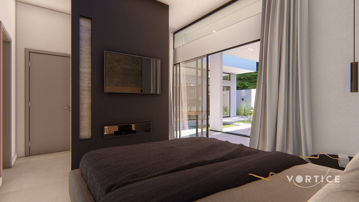 homify Modern style bedroom Glass