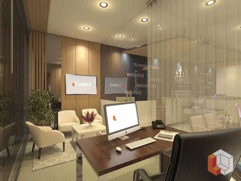 Kantor Kelapa Gading, Lavrenti Smart Interior Lavrenti Smart Interior Commercial spaces Văn phòng & cửa hàng
