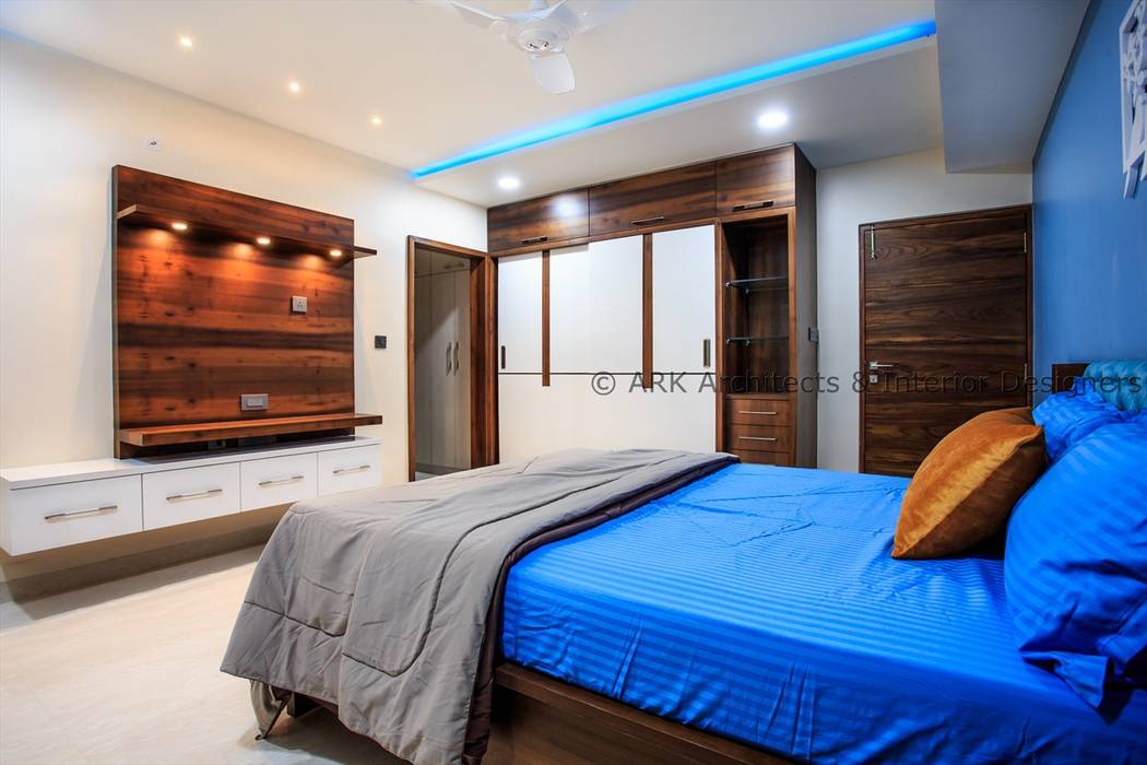 Flat at VIP Road, Visakhapatanam, ARK Architects & Interior Designers ARK Architects & Interior Designers Small bedroom