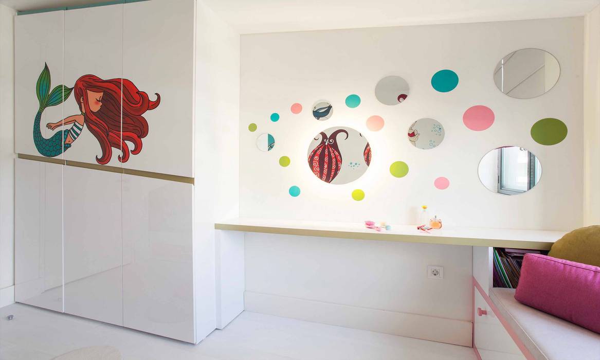 Şekeroğlu Residential, Pebbledesign / Çakıltașları Mimarlık Tasarım Pebbledesign / Çakıltașları Mimarlık Tasarım Kız çocuk yatak odası