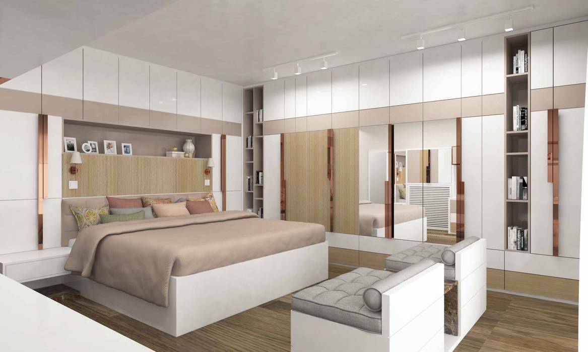Yaman residential modern yatak odası pebbledesign / çakıltașları