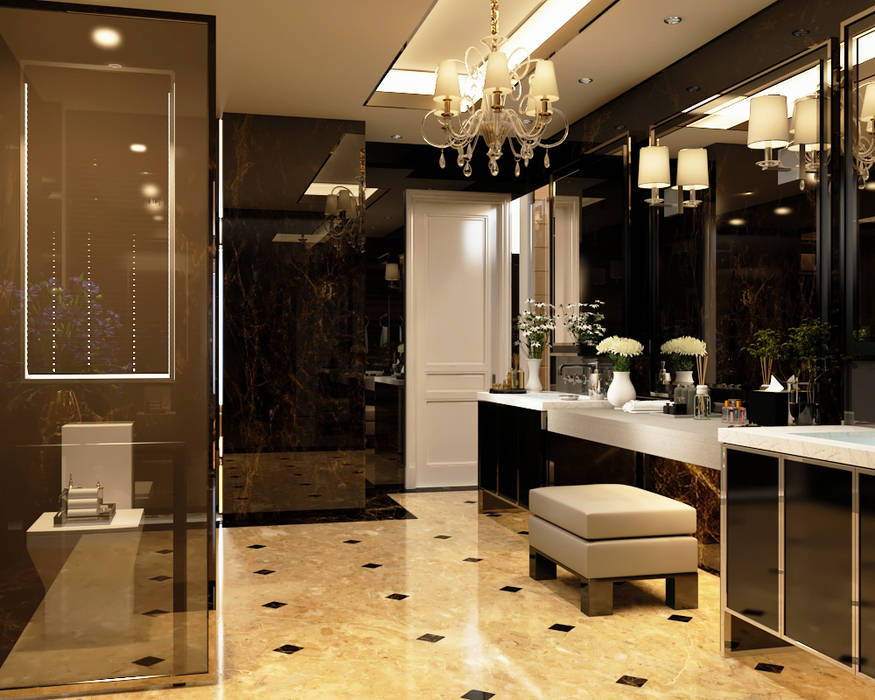 Luxury Bungalow, Norm designhaus Norm designhaus Phòng tắm phong cách kinh điển