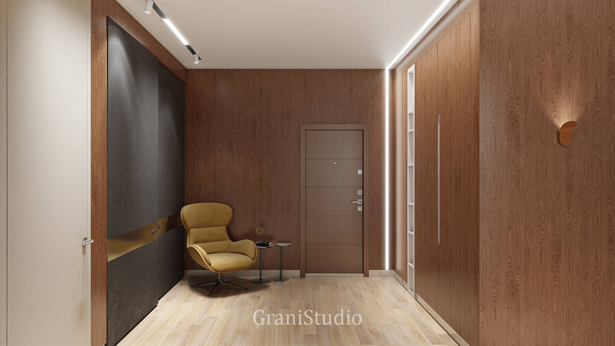 Краски осени, GraniStudio GraniStudio Коридор, прихожая и лестница в эклектичном стиле