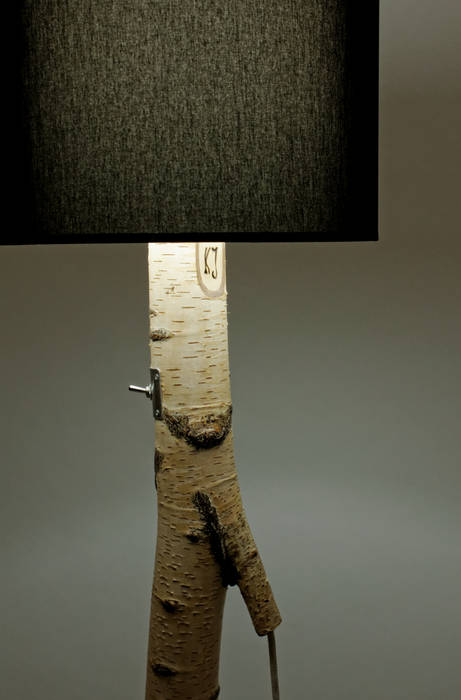 Floor lamp made of birch branches Meble Autorskie Jurkowski Коридор Дерево Дерев'яні Освітлення