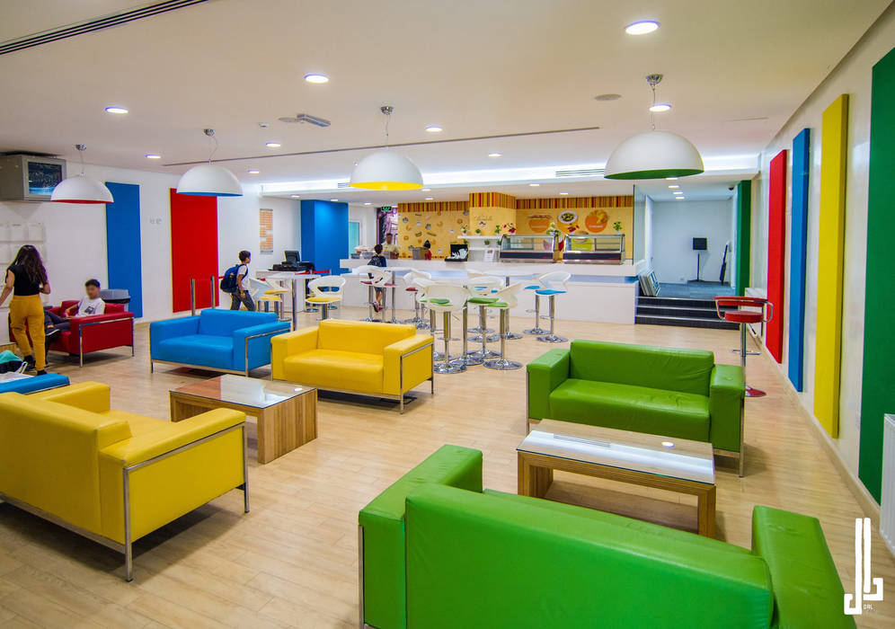 New American school Elementary Library , dal design office dal design office Commercial spaces Schools