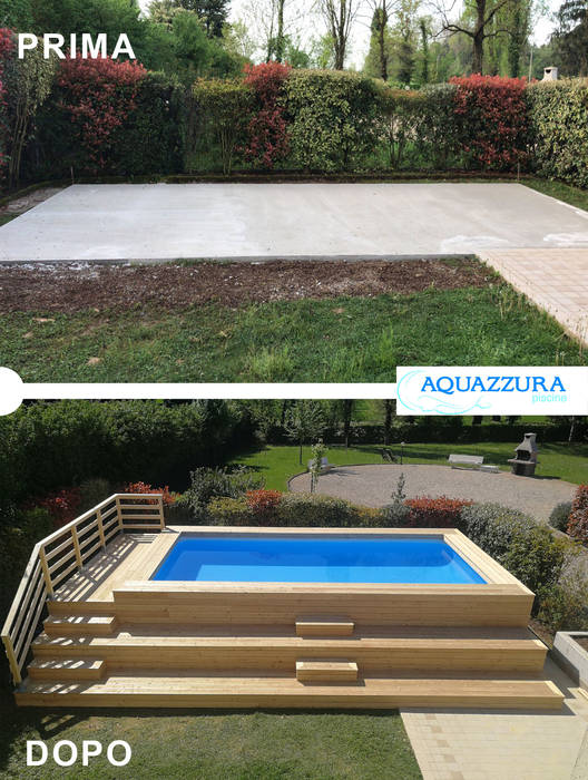 La Piscina Fuori Terra Rivestita In Legno O Wpc Arreda Il