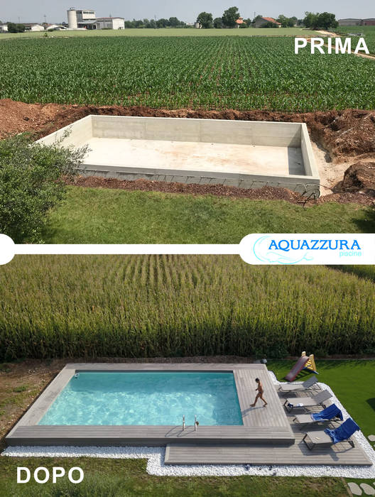 La piscina fuori terra rivestita in legno o wpc arreda il tuo giardino ed è un divertimento estivo per tutta la famiglia ., Aquazzura Piscine Aquazzura Piscine สระในสวน