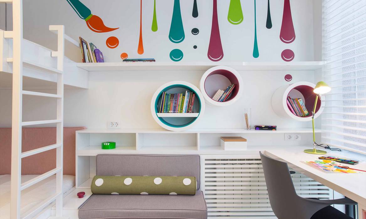 Çollak Kids Room, Pebbledesign / Çakıltașları Mimarlık Tasarım Pebbledesign / Çakıltașları Mimarlık Tasarım Girls Bedroom