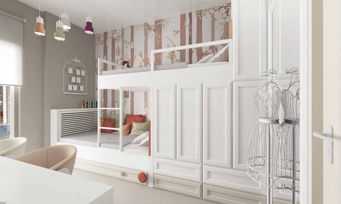 Sumer Kids Room, Pebbledesign / Çakıltașları Mimarlık Tasarım Pebbledesign / Çakıltașları Mimarlık Tasarım 女の子部屋
