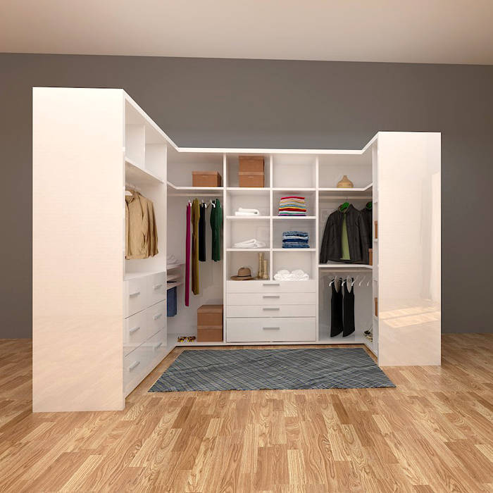 Desain Lemari Pakaian, Arsitekpedia Arsitekpedia غرفة الملابس Wardrobes & drawers