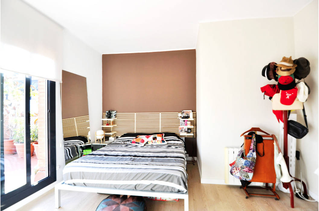 Rehabilitación y adecuación de un piso en Barcelona, JSV-Architecture JSV-Architecture Dormitorios de estilo ecléctico