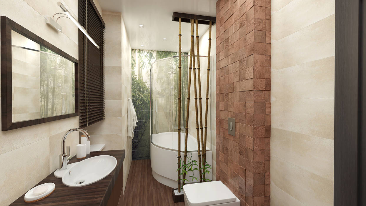 ванная "бамбук", Sensitive Design Sensitive Design Tropische badkamers