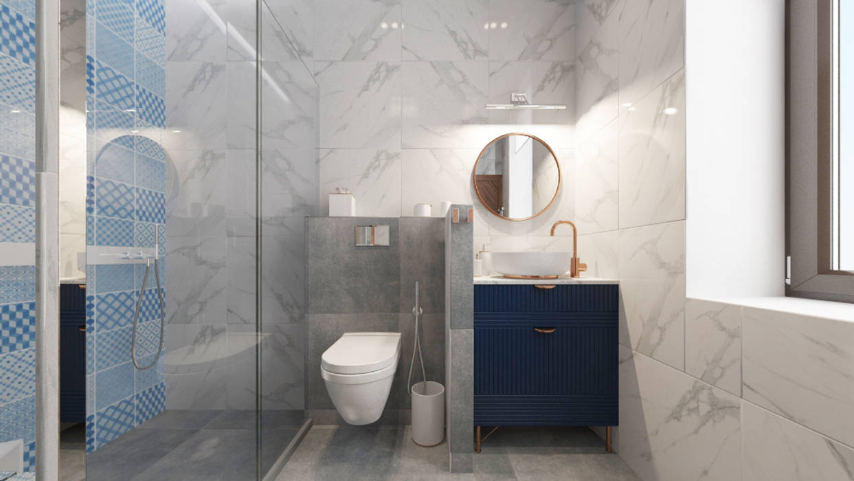ванная комната в загородном доме, Sensitive Design Sensitive Design Ванная комната в стиле минимализм