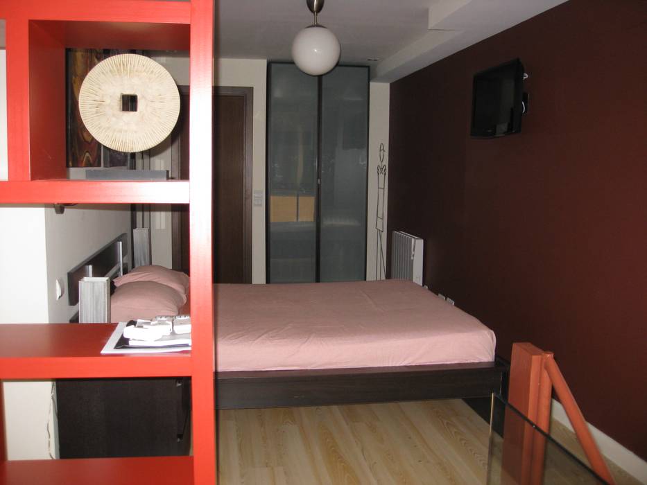 Dormitorio Almudena Madrid Interiorismo, diseño y decoración de interiores Dormitorios de estilo industrial dormitorio,loft