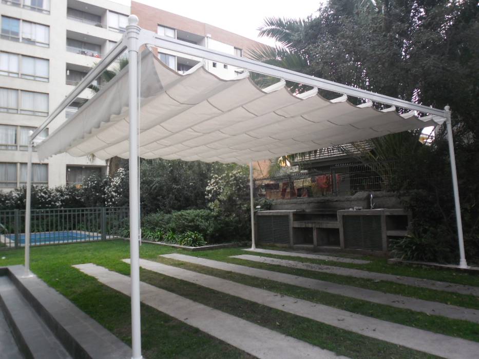 Toldo Pergola RIDÓ Balcones y terrazas de estilo moderno