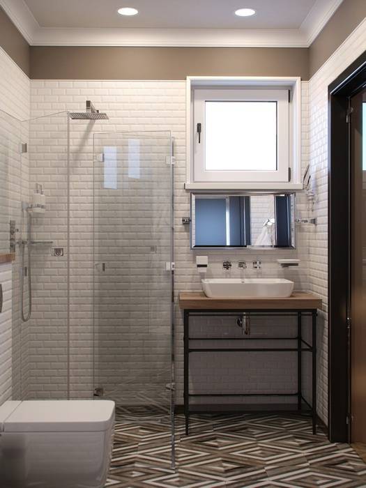 Vintage Bathroom Design, Barkod Interior Design Barkod Interior Design Salle de bain rurale