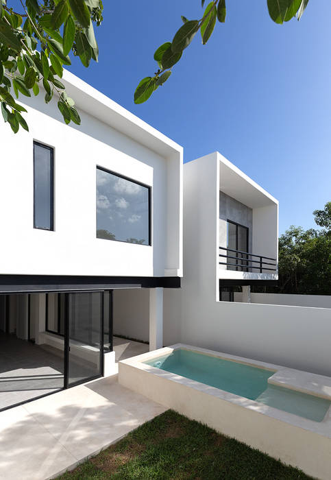 casas oval, Daniel Cota Arquitectura | Despacho de arquitectos | Cancún Daniel Cota Arquitectura | Despacho de arquitectos | Cancún Small houses Concrete