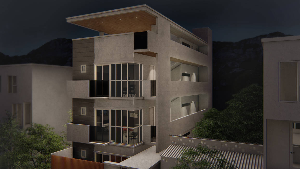 A Proposed 4 Storey Residential Development, Studio Each Architecture Studio Each Architecture Meergezinswoning