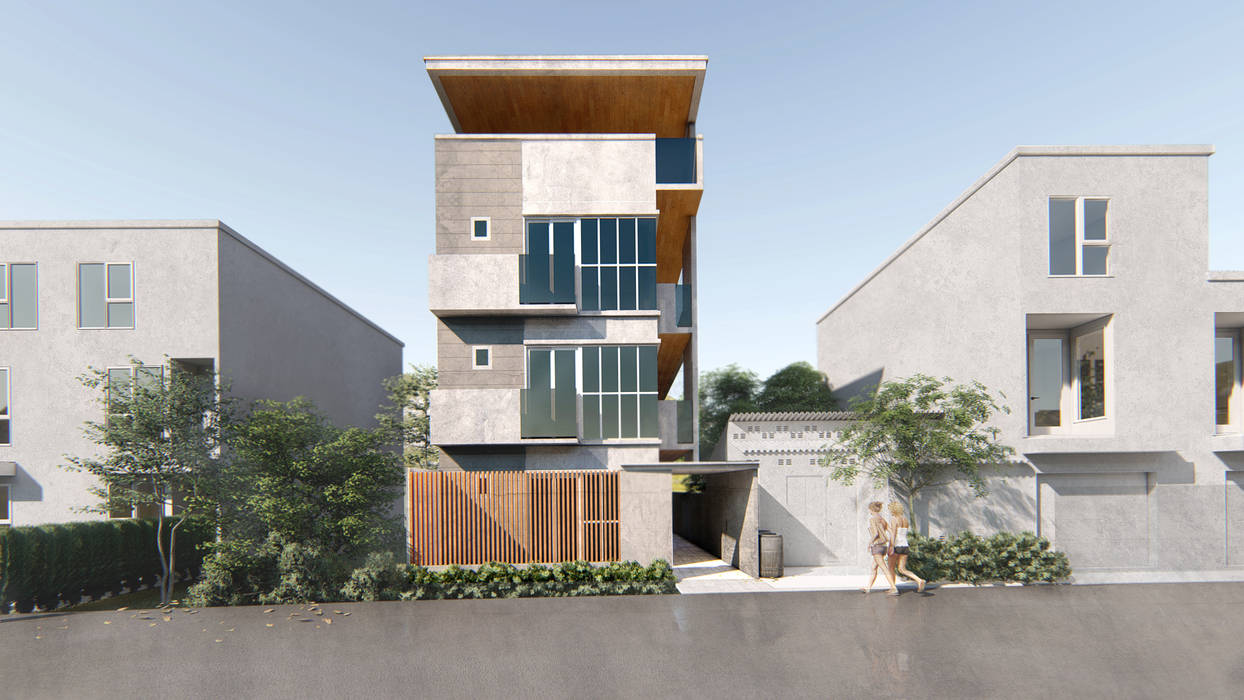 A Proposed 4 Storey Residential Development, Studio Each Architecture Studio Each Architecture Mehrfamilienhaus