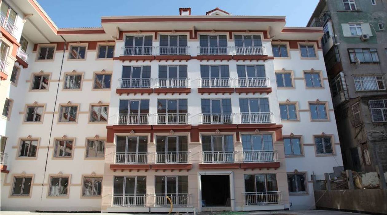 Farklı Renk Kombinasyonları Ile Sade Dış Cepheler Vip Dekorasyon Apartman dış cephe mantolama,cephe kaplama,mantolama yalıtım