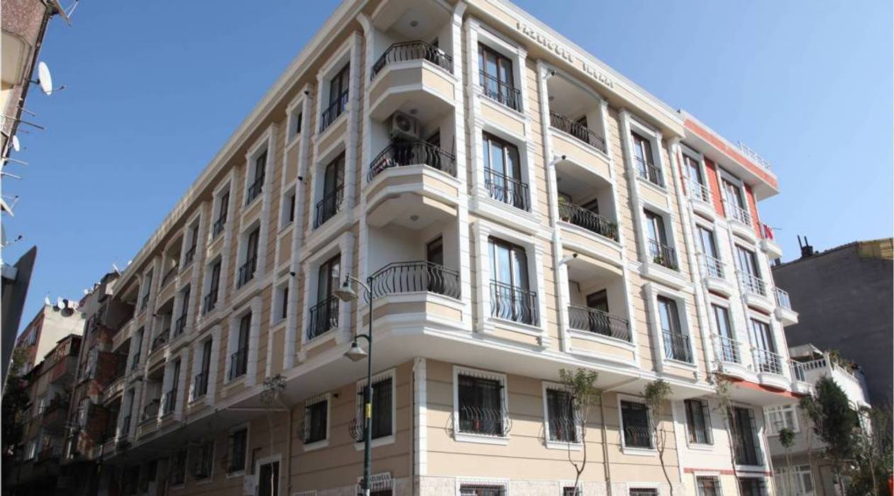 Fugalı Kaplama, Pencere Söveli ve Sütunlu Dış Cephe Mantolama Vip Dekorasyon Apartman fugalı kaplama,dekorlu cephe,cephe yalıtım,cephe tasarım