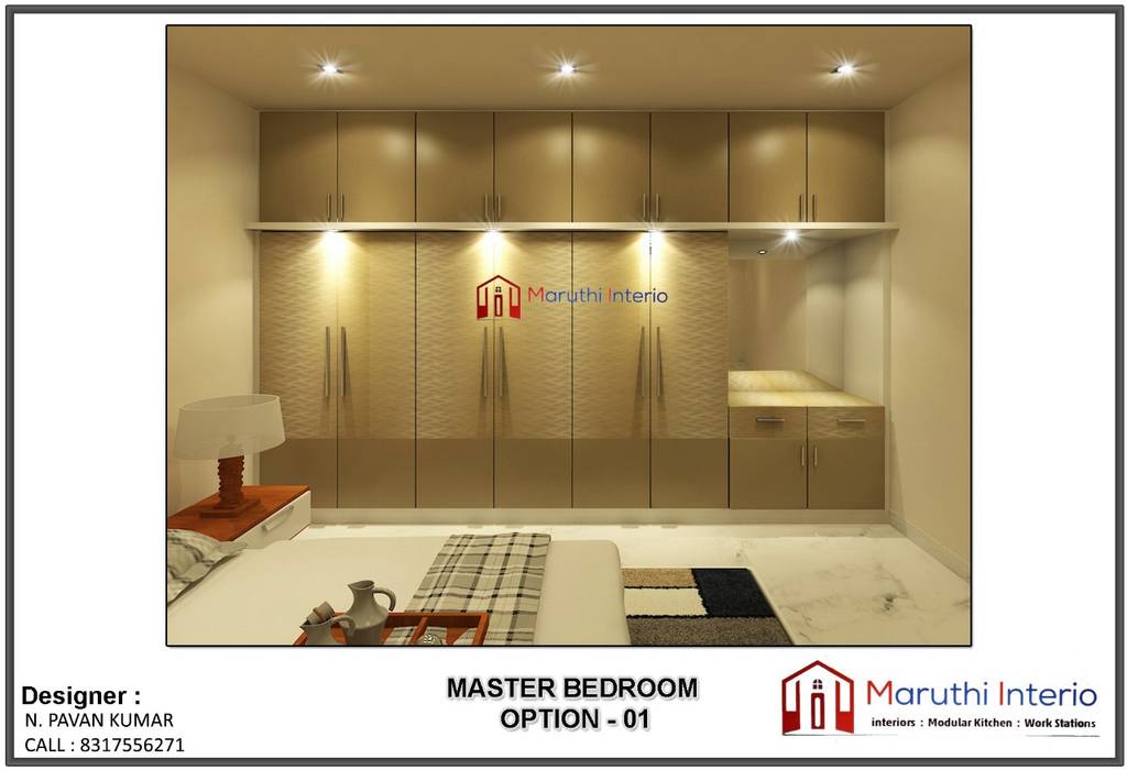 residential Projects , Maruthi Interio Maruthi Interio غرف نوم صغيرة