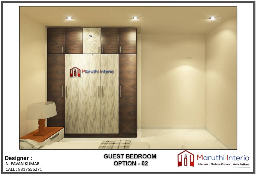 residential Projects , Maruthi Interio Maruthi Interio Petites chambres