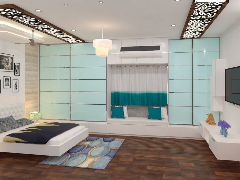 Interior Design of Residential , Maruthi Interio Maruthi Interio Küçük Yatak Odası