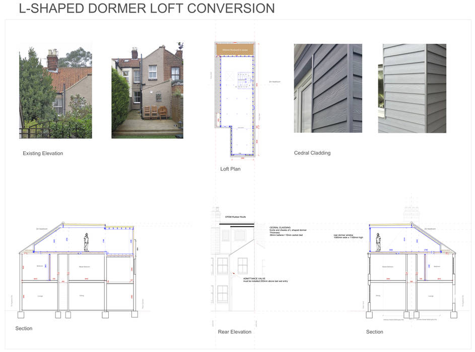 L Shaped Dormer Loft Conversion Nr2 3nw Modern Style Bedroom By