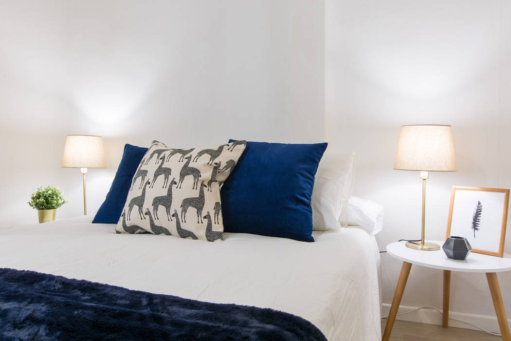 Home staging para venta de piso en Madrid, CASA IMAGEN CASA IMAGEN Scandinavian style bedroom