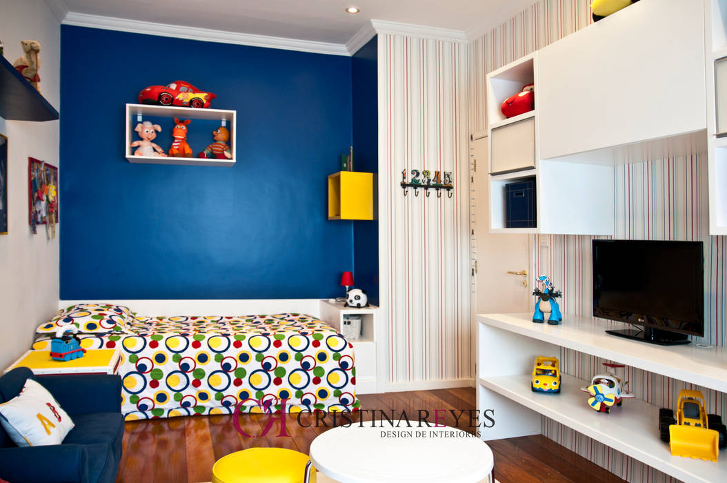 Quarto infantil, Cristina Reyes Design de Interiores Cristina Reyes Design de Interiores Quartos dos meninos