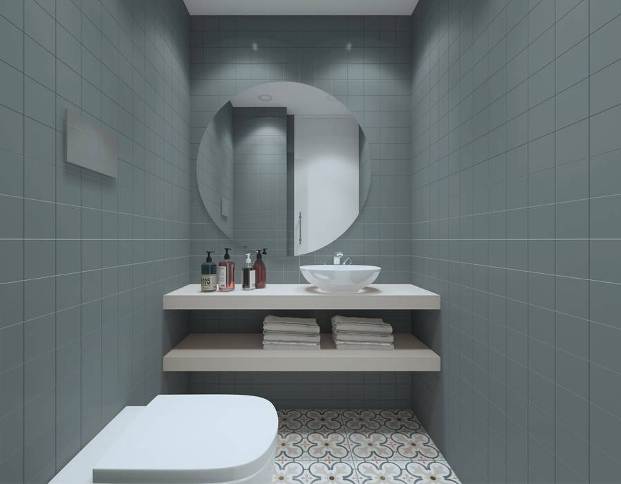 Apartamento, Antas - Porto, MIA arquitetos MIA arquitetos Casas de banho modernas Cerâmica