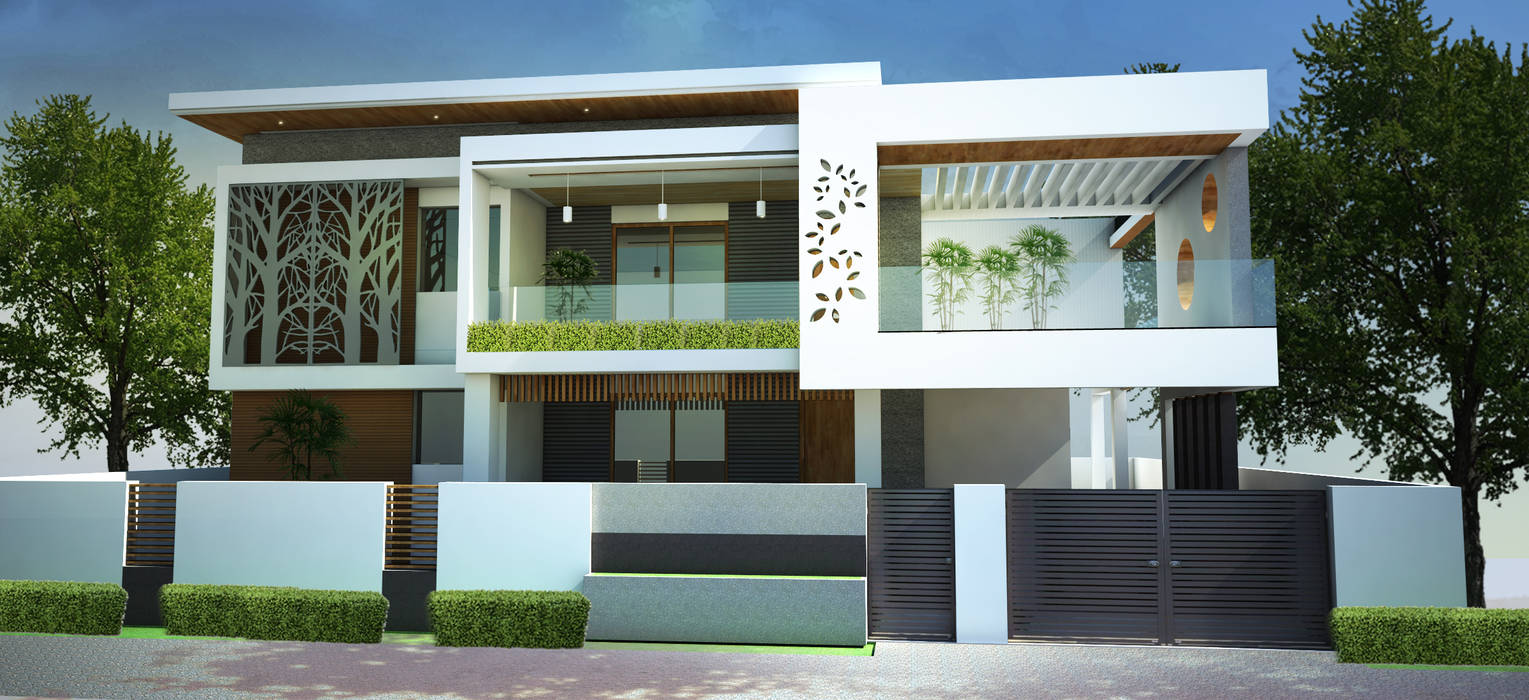 architects in namakkal, Seventh Sence Architects & interior Seventh Sence Architects & interior Country house Bricks