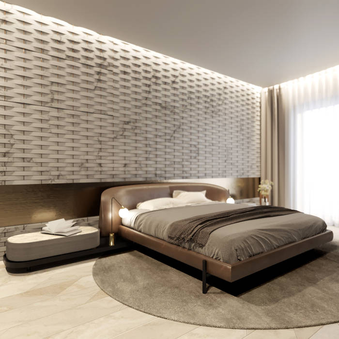 Апартаменты Marbel, Suiten7 Suiten7 Minimalist bedroom Marble