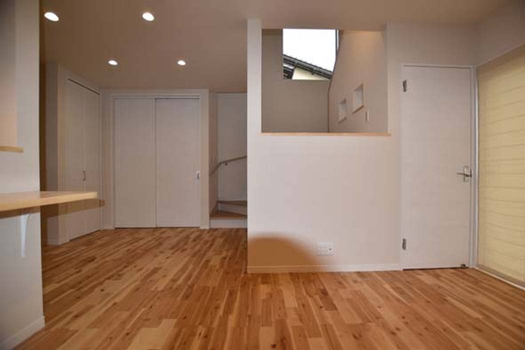 Home Plan Kiyotake 一級建築士事務所 清武建設salas Modernas Madera Maciza Acabado En Madera Homify